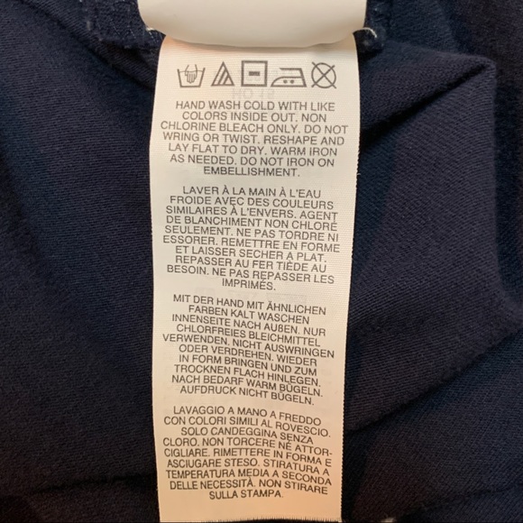 Embellished Dot Tee in Navy - Picture 7 of 7